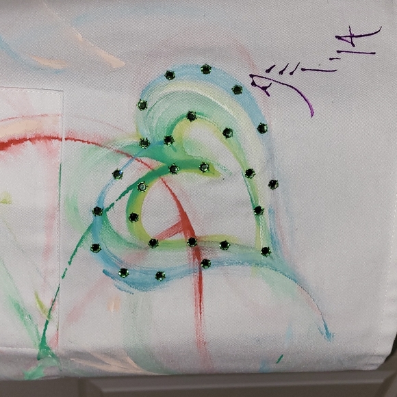 Custom Painted Wearable Art Apron #1406 - Picture 4 of 7